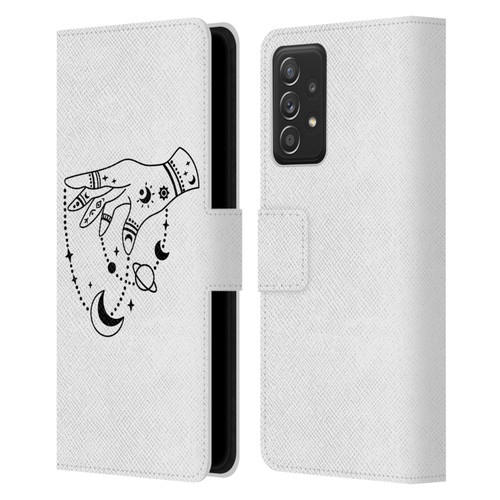 Haroulita Celestial Tattoo Puppet Universe Leather Book Wallet Case Cover For Samsung Galaxy A53 5G (2022)