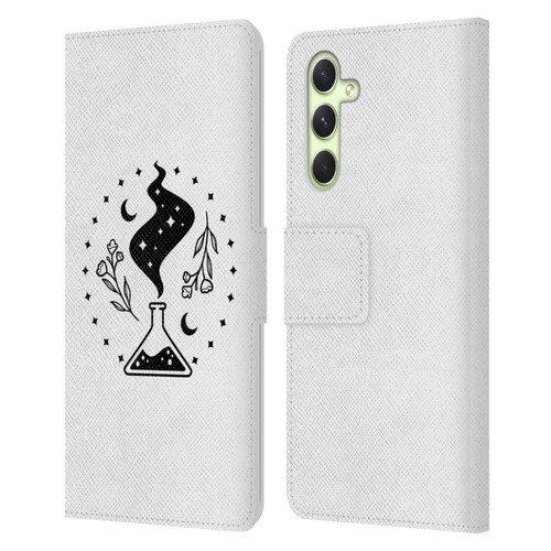 Haroulita Celestial Tattoo Potion Leather Book Wallet Case Cover For Samsung Galaxy A54 5G