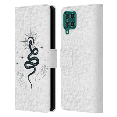 Haroulita Celestial Tattoo Snake Leather Book Wallet Case Cover For Samsung Galaxy F62 (2021)