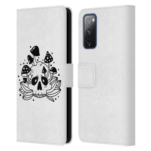 Haroulita Celestial Tattoo Skull Leather Book Wallet Case Cover For Samsung Galaxy S20 FE / 5G