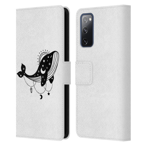 Haroulita Celestial Tattoo Whale Leather Book Wallet Case Cover For Samsung Galaxy S20 FE / 5G