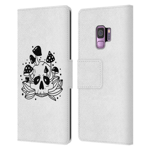 Haroulita Celestial Tattoo Skull Leather Book Wallet Case Cover For Samsung Galaxy S9