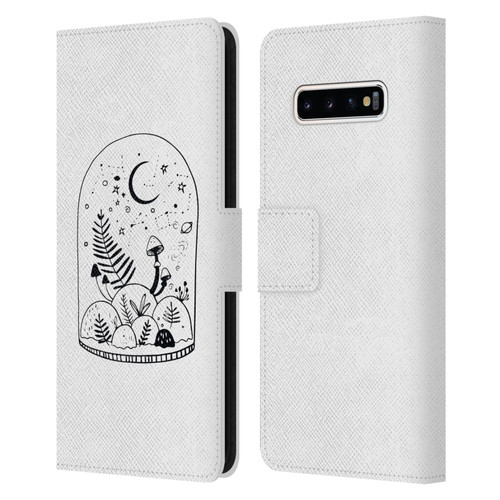 Haroulita Celestial Tattoo Terrarium Leather Book Wallet Case Cover For Samsung Galaxy S10+ / S10 Plus