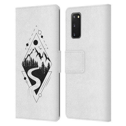 Haroulita Celestial Tattoo Mountain Leather Book Wallet Case Cover For Samsung Galaxy S20 / S20 5G