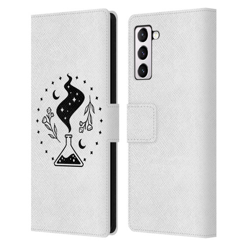 Haroulita Celestial Tattoo Potion Leather Book Wallet Case Cover For Samsung Galaxy S21+ 5G