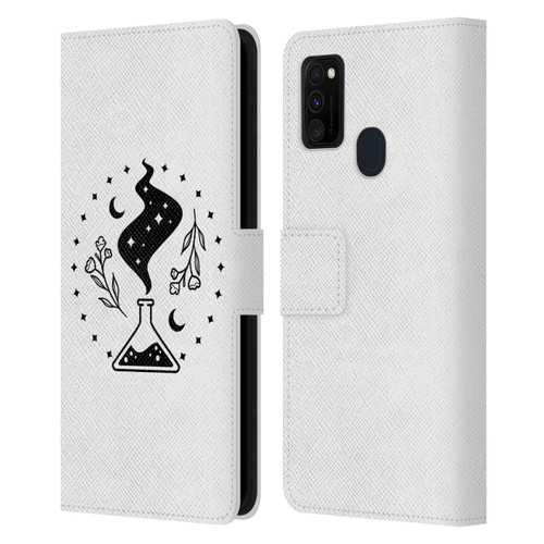 Haroulita Celestial Tattoo Potion Leather Book Wallet Case Cover For Samsung Galaxy M30s (2019)/M21 (2020)