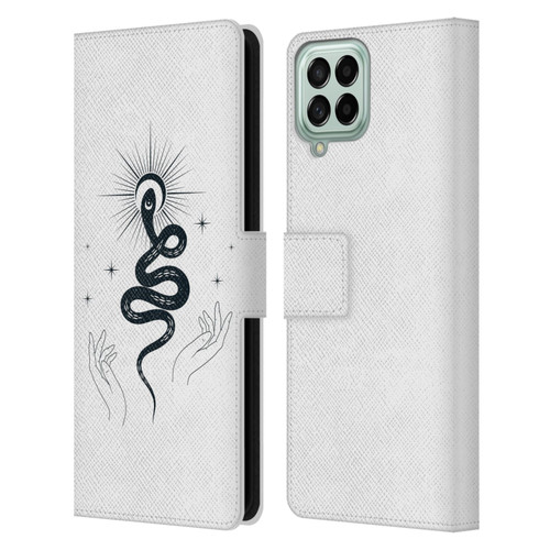 Haroulita Celestial Tattoo Snake Leather Book Wallet Case Cover For Samsung Galaxy M53 (2022)