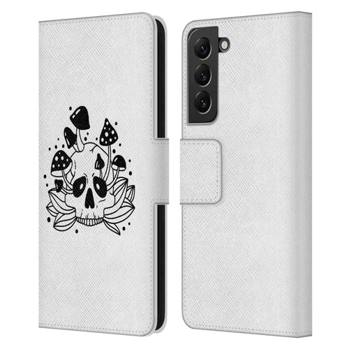 Haroulita Celestial Tattoo Skull Leather Book Wallet Case Cover For Samsung Galaxy S22+ 5G