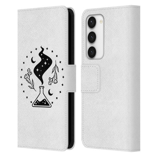 Haroulita Celestial Tattoo Potion Leather Book Wallet Case Cover For Samsung Galaxy S23 5G