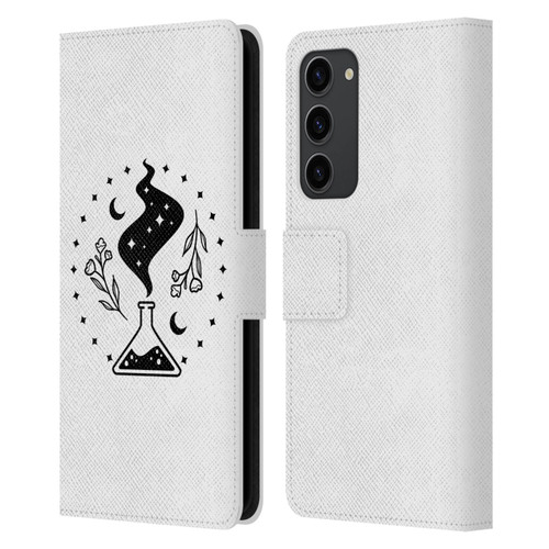 Haroulita Celestial Tattoo Potion Leather Book Wallet Case Cover For Samsung Galaxy S23+ 5G