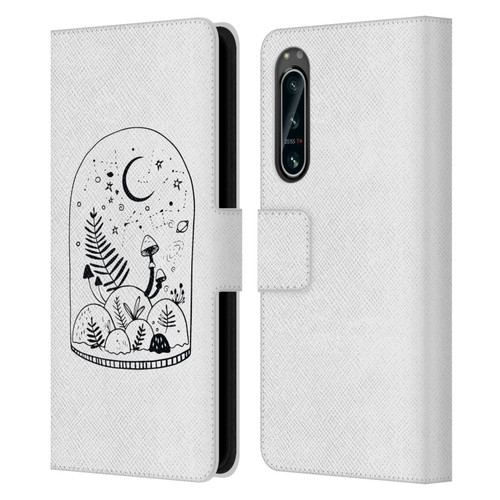 Haroulita Celestial Tattoo Terrarium Leather Book Wallet Case Cover For Sony Xperia 5 IV