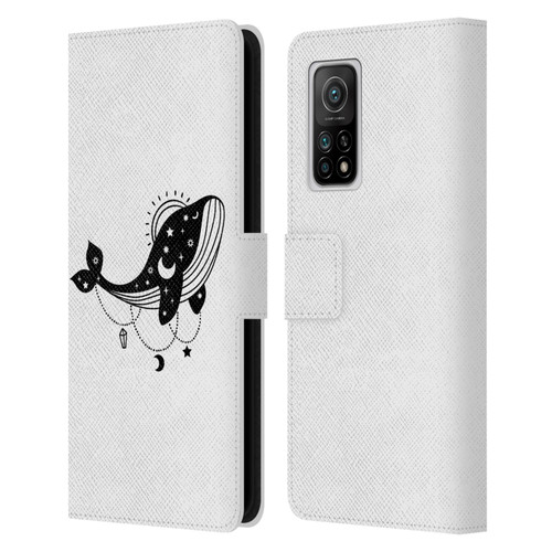 Haroulita Celestial Tattoo Whale Leather Book Wallet Case Cover For Xiaomi Mi 10T 5G