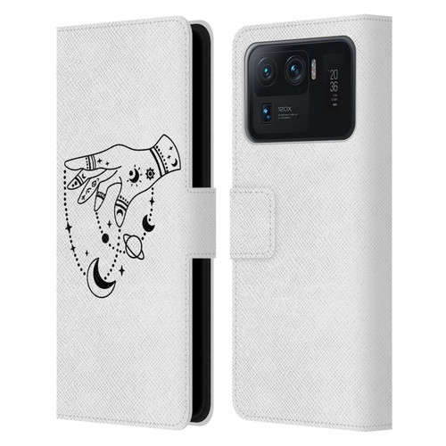 Haroulita Celestial Tattoo Puppet Universe Leather Book Wallet Case Cover For Xiaomi Mi 11 Ultra