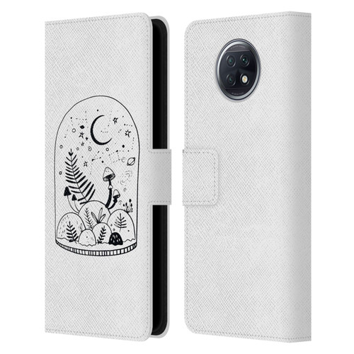 Haroulita Celestial Tattoo Terrarium Leather Book Wallet Case Cover For Xiaomi Redmi Note 9T 5G