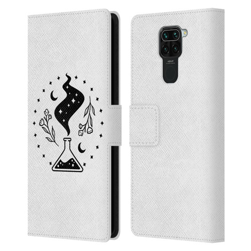 Haroulita Celestial Tattoo Potion Leather Book Wallet Case Cover For Xiaomi Redmi Note 9 / Redmi 10X 4G