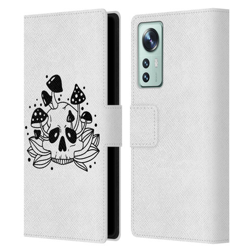 Haroulita Celestial Tattoo Skull Leather Book Wallet Case Cover For Xiaomi 12