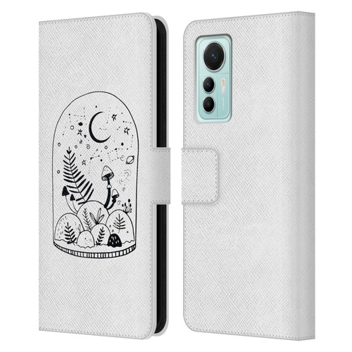 Haroulita Celestial Tattoo Terrarium Leather Book Wallet Case Cover For Xiaomi 12 Lite