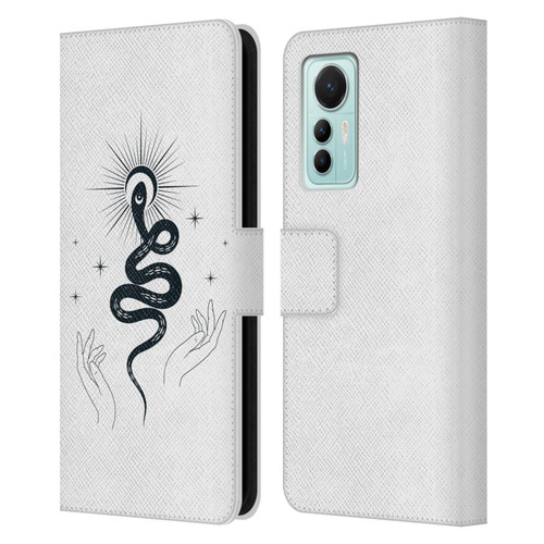 Haroulita Celestial Tattoo Snake Leather Book Wallet Case Cover For Xiaomi 12 Lite