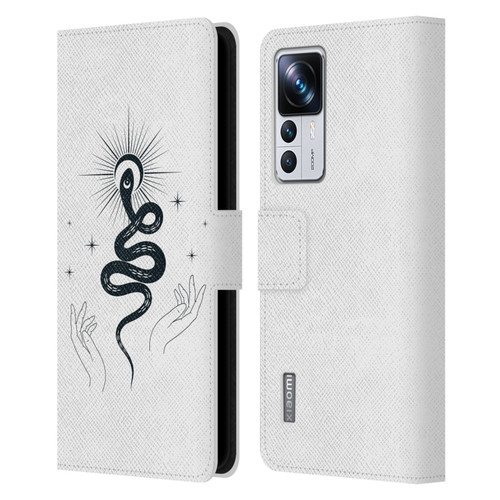 Haroulita Celestial Tattoo Snake Leather Book Wallet Case Cover For Xiaomi 12T Pro