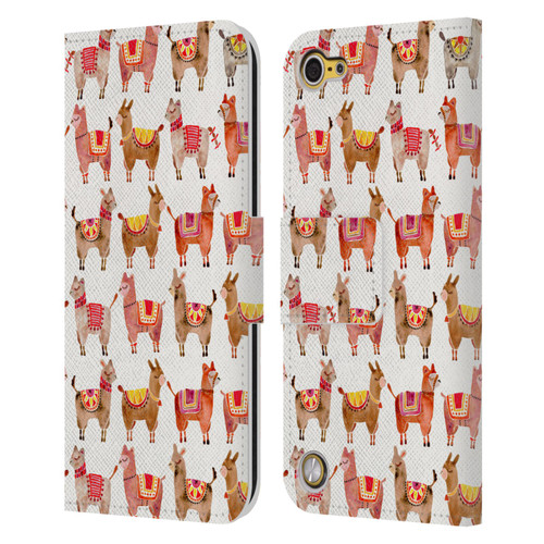 Cat Coquillette Animals Alpacas Leather Book Wallet Case Cover For Apple iPod Touch 5G 5th Gen