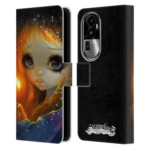 Strangeling Art The Little Match Girl Leather Book Wallet Case Cover For OPPO Reno10 Pro+