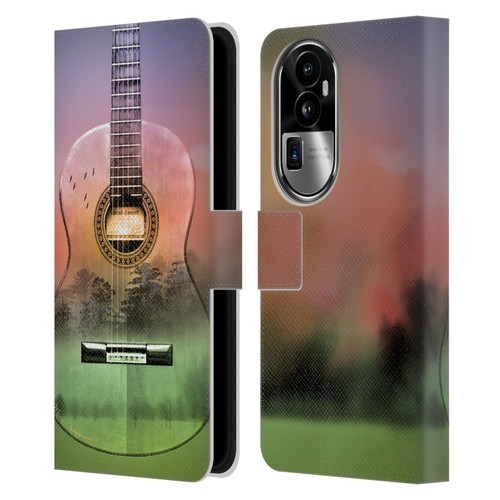 Mark Ashkenazi Music Map Leather Book Wallet Case Cover For OPPO Reno10 Pro+