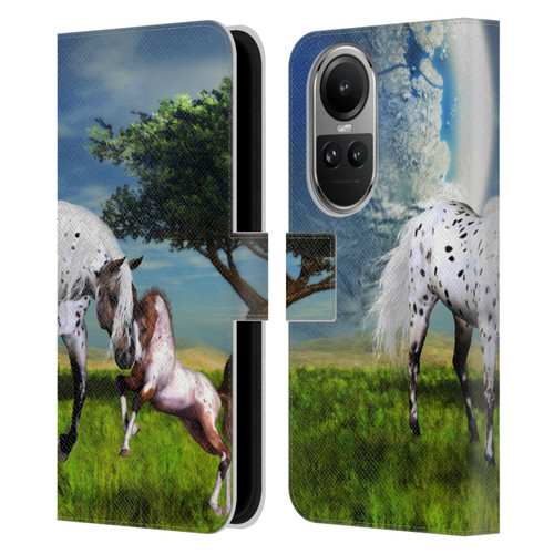 Simone Gatterwe Horses Love Forever Leather Book Wallet Case Cover For OPPO Reno10 5G / Reno10 Pro 5G
