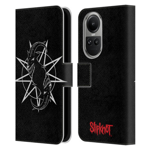 Slipknot Key Art Goat Logo Leather Book Wallet Case Cover For OPPO Reno10 5G / Reno10 Pro 5G