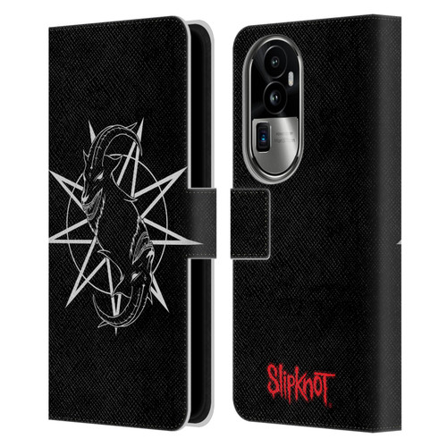 Slipknot Key Art Goat Logo Leather Book Wallet Case Cover For OPPO Reno10 Pro+