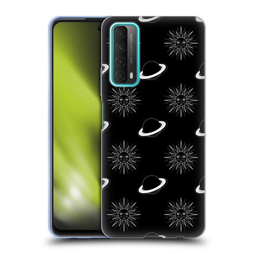 Haroulita Celestial Black And White Planet And Sun Soft Gel Case for Huawei P Smart (2021)
