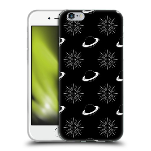 Haroulita Celestial Black And White Planet And Sun Soft Gel Case for Apple iPhone 6 / iPhone 6s