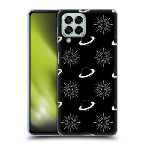 Haroulita Celestial Black And White Planet And Sun Soft Gel Case for Samsung Galaxy M53 (2022)