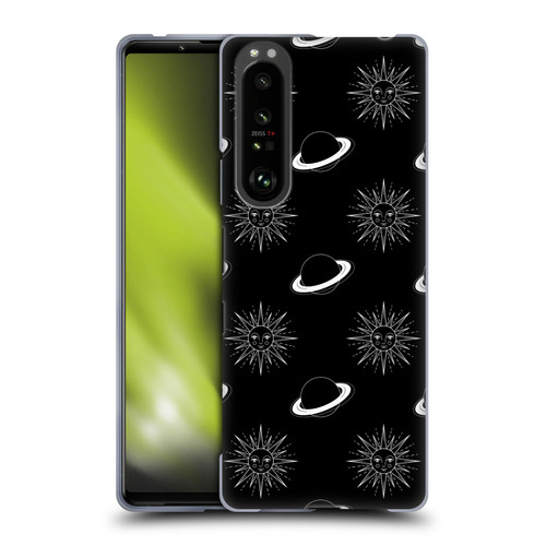 Haroulita Celestial Black And White Planet And Sun Soft Gel Case for Sony Xperia 1 III