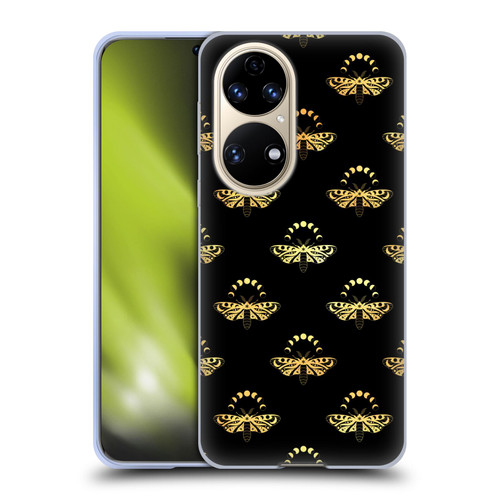 Haroulita Celestial Gold Butterfly Soft Gel Case for Huawei P50