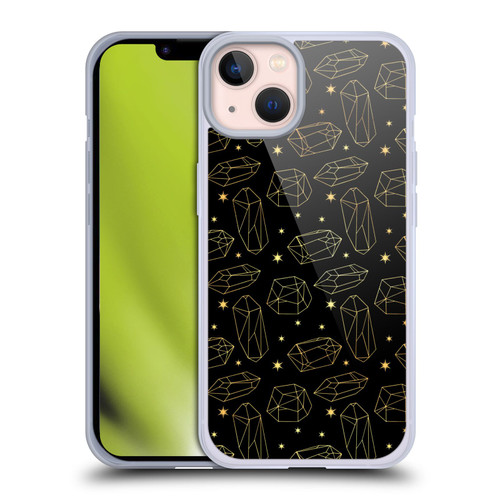 Haroulita Celestial Gold Prism Soft Gel Case for Apple iPhone 13