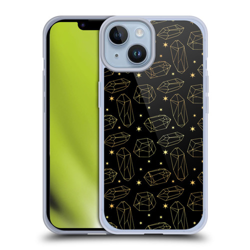 Haroulita Celestial Gold Prism Soft Gel Case for Apple iPhone 14