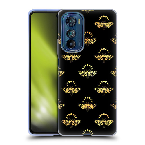 Haroulita Celestial Gold Butterfly Soft Gel Case for Motorola Edge 30