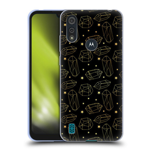 Haroulita Celestial Gold Prism Soft Gel Case for Motorola Moto E6s (2020)