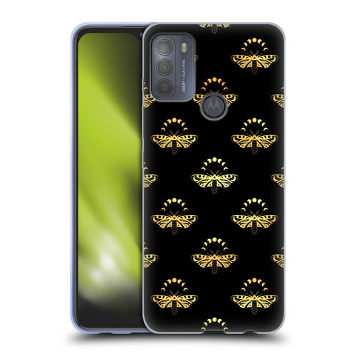 Haroulita Celestial Gold Butterfly Soft Gel Case for Motorola Moto G50