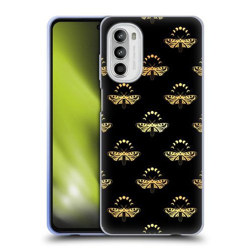 Haroulita Celestial Gold Butterfly Soft Gel Case for Motorola Moto G52