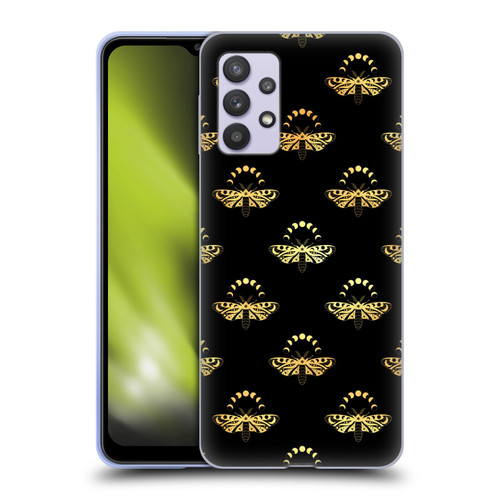 Haroulita Celestial Gold Butterfly Soft Gel Case for Samsung Galaxy A32 5G / M32 5G (2021)