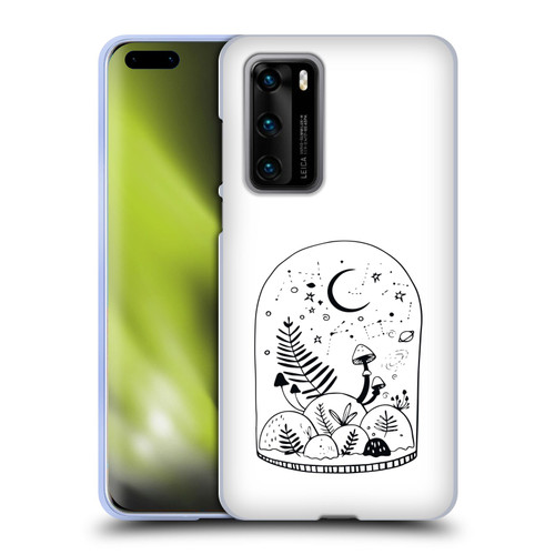 Haroulita Celestial Tattoo Terrarium Soft Gel Case for Huawei P40 5G