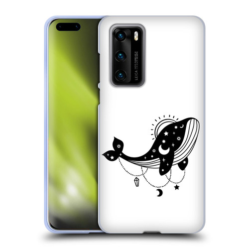 Haroulita Celestial Tattoo Whale Soft Gel Case for Huawei P40 5G