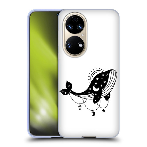 Haroulita Celestial Tattoo Whale Soft Gel Case for Huawei P50