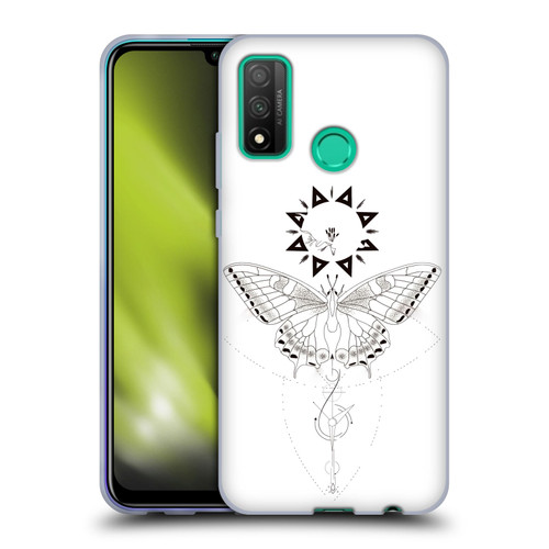 Haroulita Celestial Tattoo Butterfly And Sun Soft Gel Case for Huawei P Smart (2020)