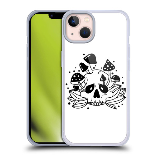 Haroulita Celestial Tattoo Skull Soft Gel Case for Apple iPhone 13