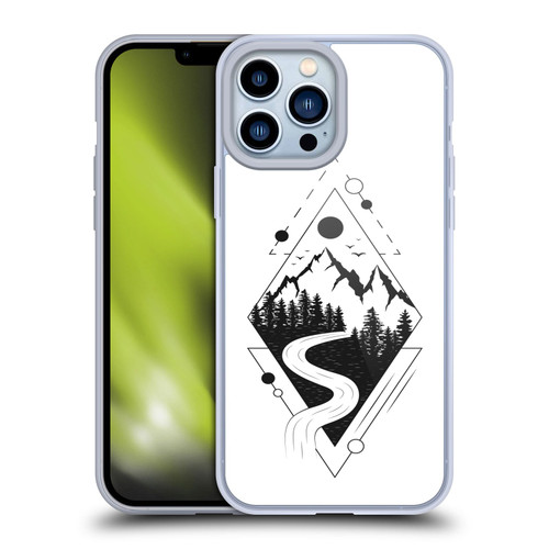 Haroulita Celestial Tattoo Mountain Soft Gel Case for Apple iPhone 13 Pro Max