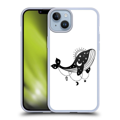 Haroulita Celestial Tattoo Whale Soft Gel Case for Apple iPhone 14 Plus
