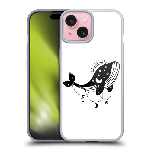 Haroulita Celestial Tattoo Whale Soft Gel Case for Apple iPhone 15