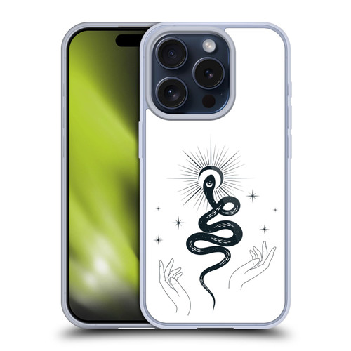 Haroulita Celestial Tattoo Snake Soft Gel Case for Apple iPhone 15 Pro